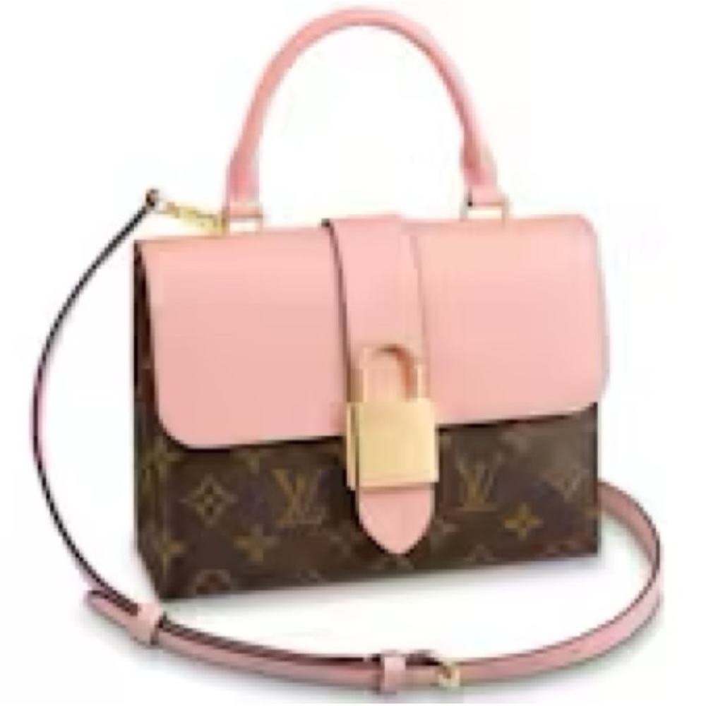 Louis Vuitton Pink and Brown Handbag